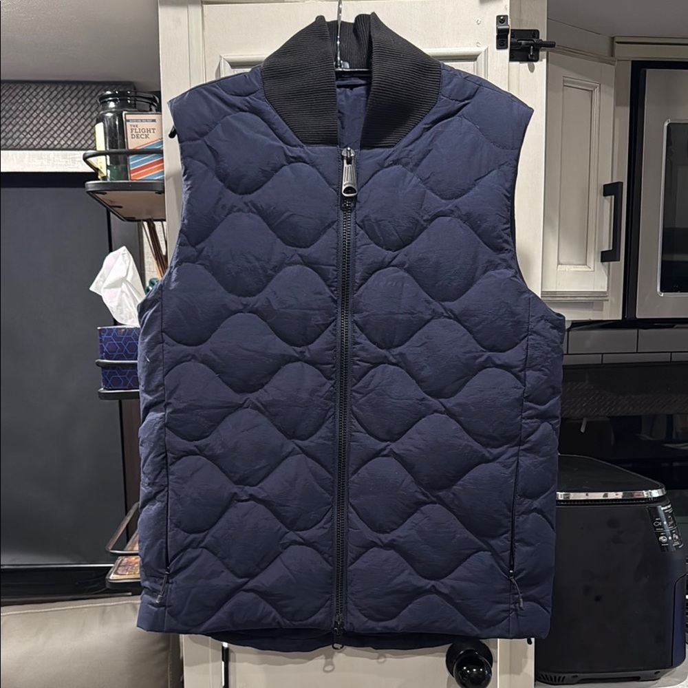 Saturdays New York City Navy Quilted Vest